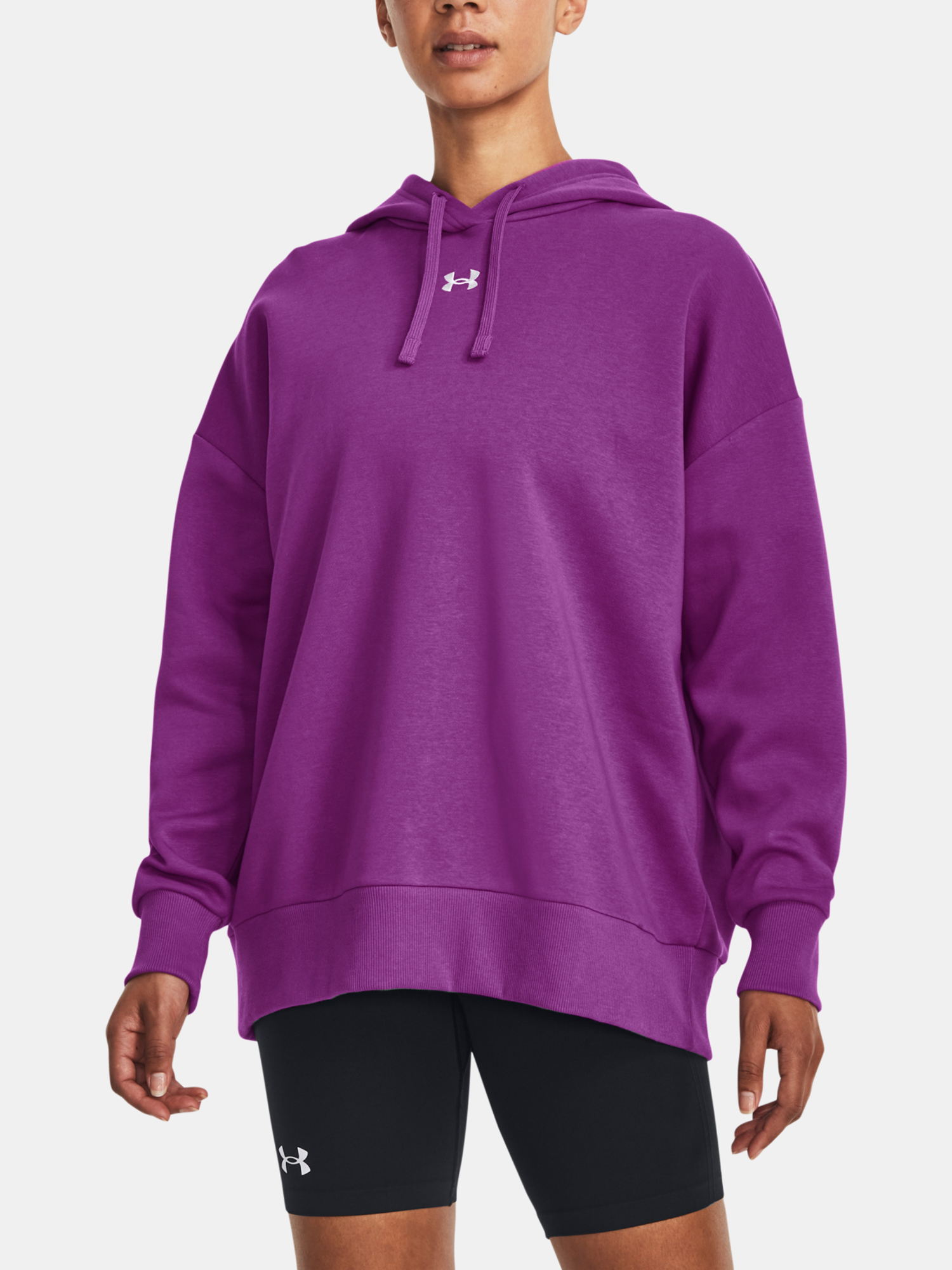 Under Armour Mikina UA Rival Fleece OS Hoodie-PPL - Dámské