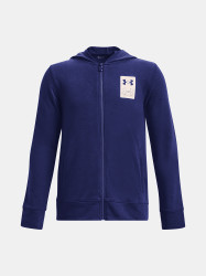 Under Armour Mikina UA Rival Terry FZ Hoodie-BLU - Kluci