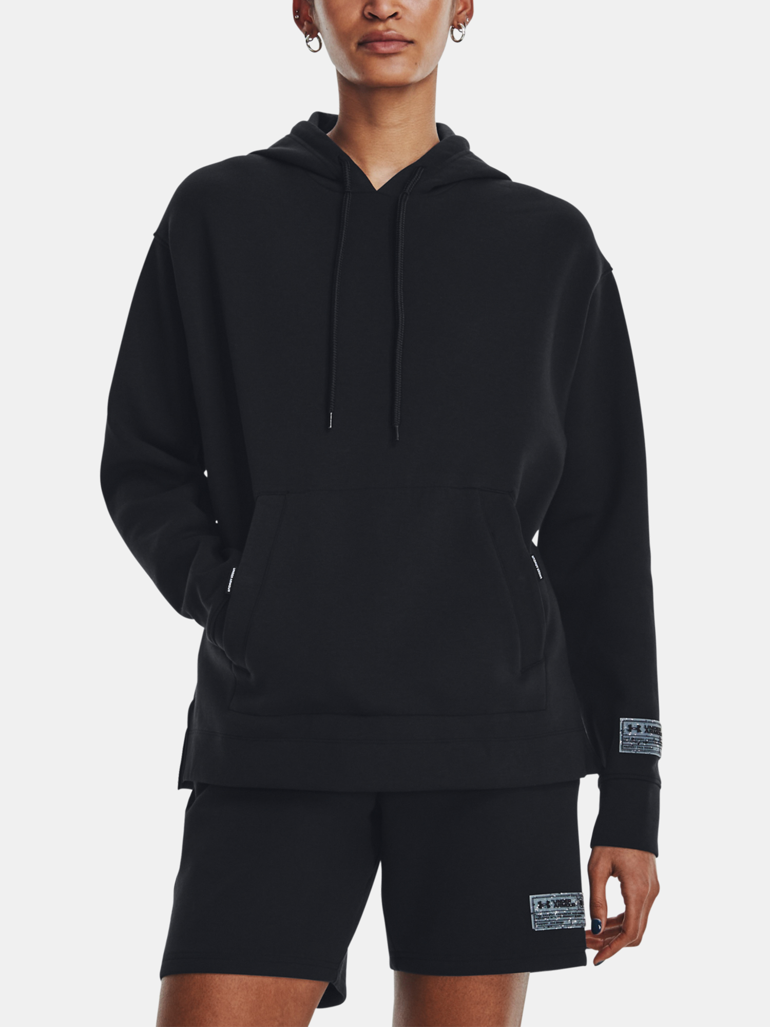 Under Armour Mikina UA Summit Knit Hoodie-BLK - unisex