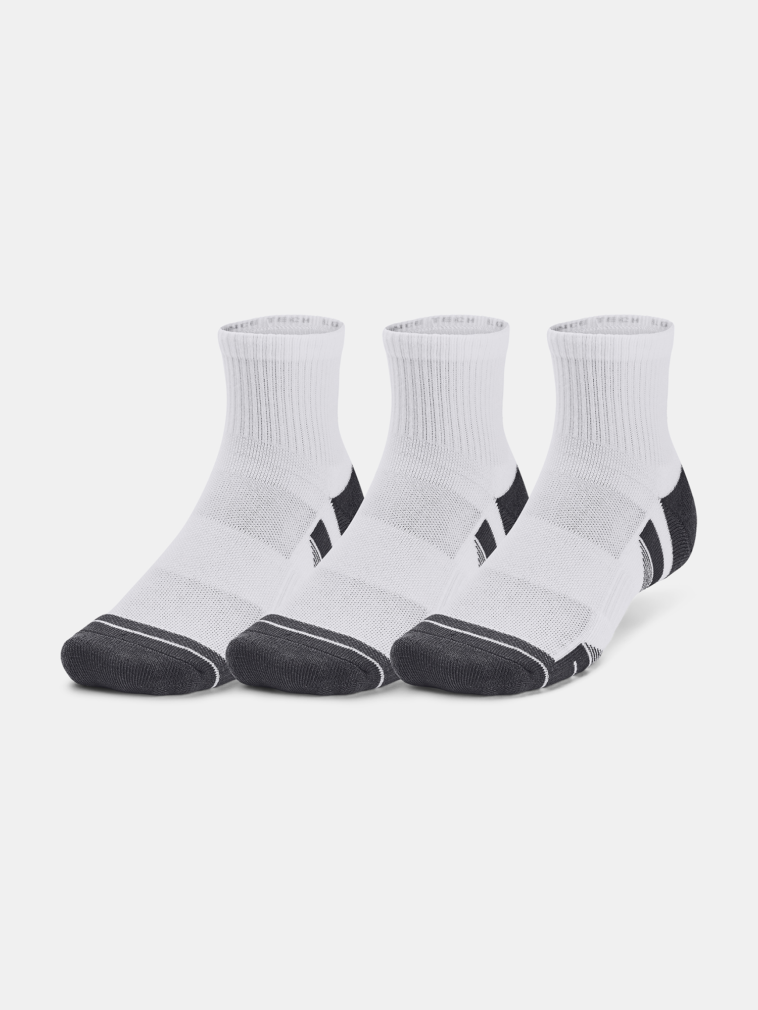 Under Armour Ponožky UA Performance Tech 3pk Qtr-WHT - unisex