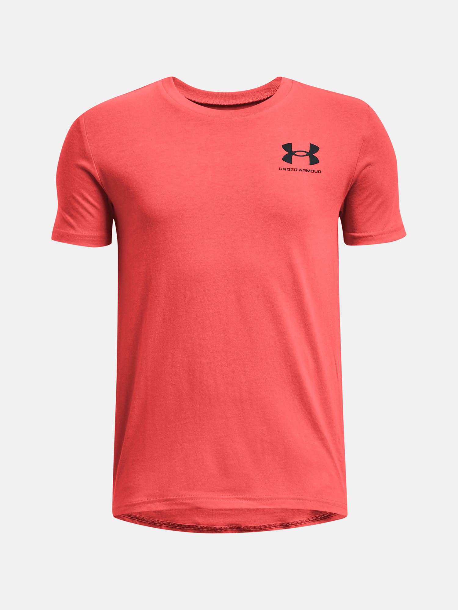 Under Armour Tričko UA B SPORTSTYLE LEFT CHEST SS-RED - Kluci