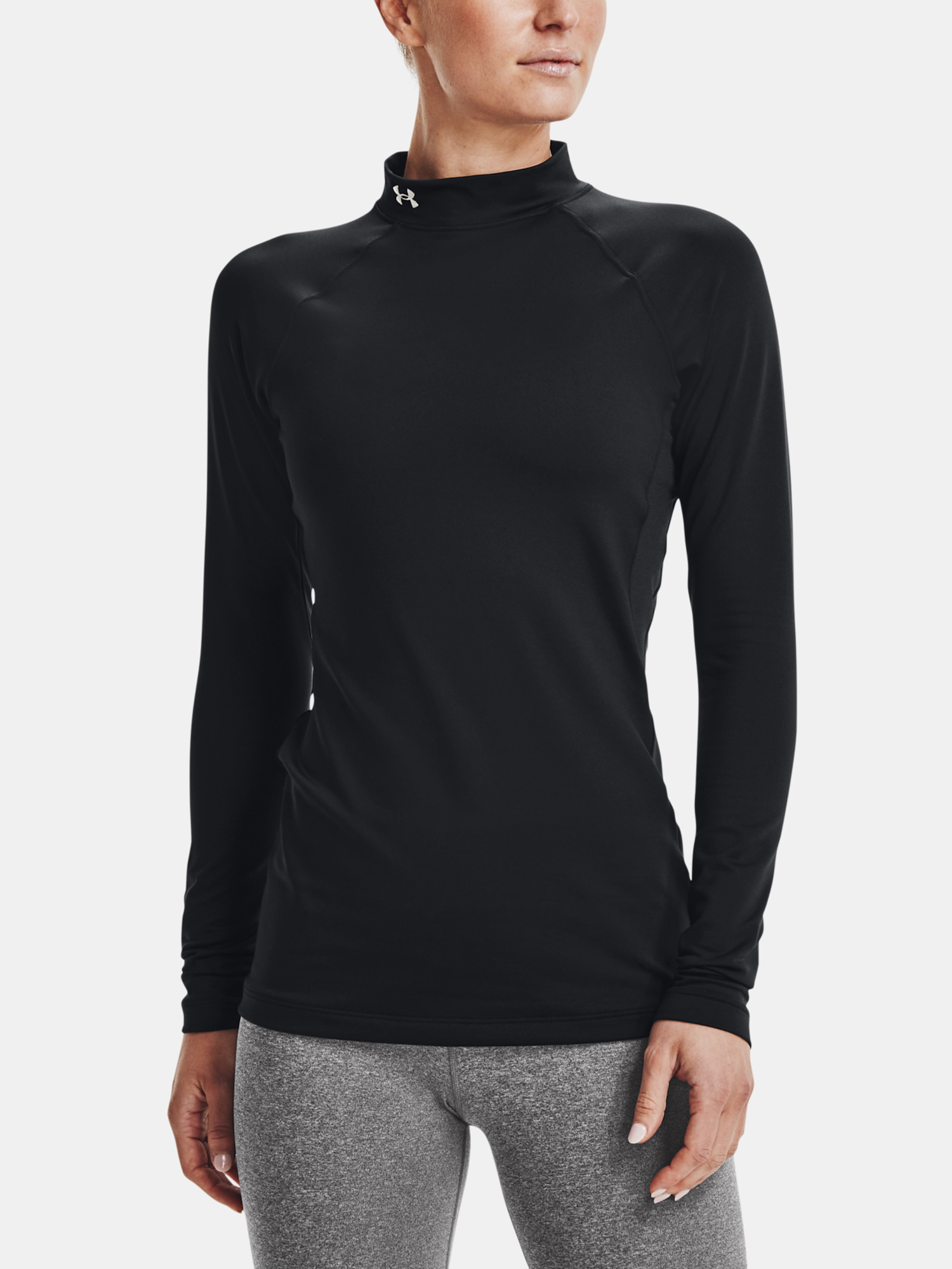 Under Armour Tričko UA CG Authentics Mockneck-BLK - Dámské