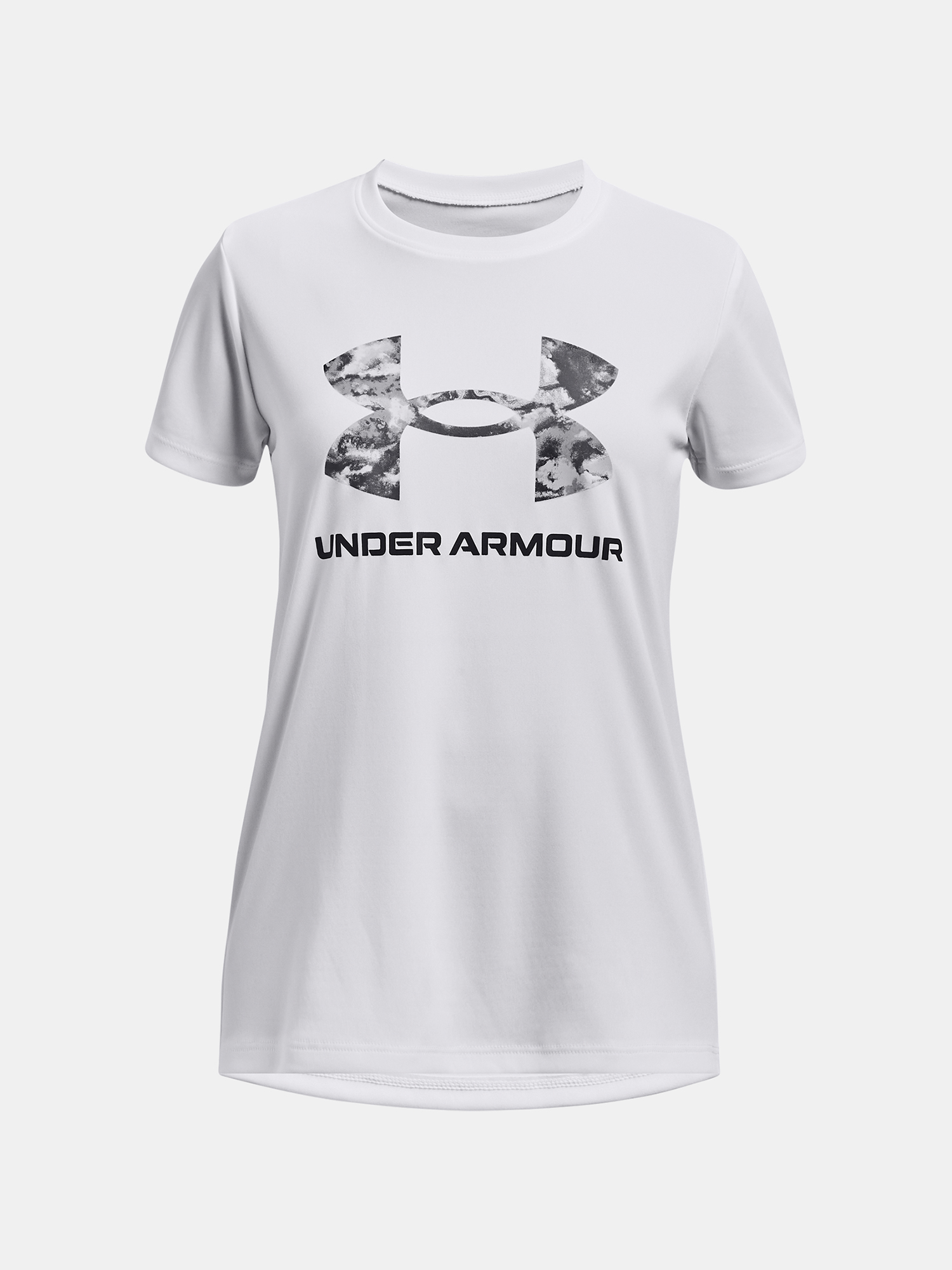 Under Armour Tričko UA Tech Print BL SSC-WHT - Holky