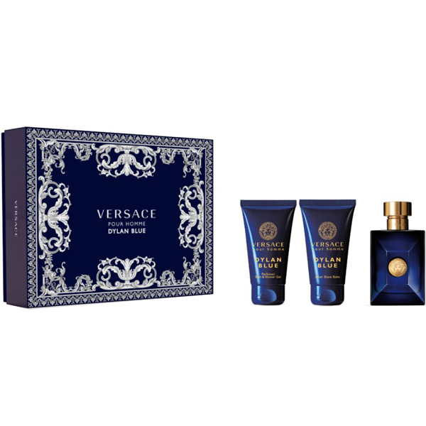 Versace Versace Pour Homme Dylan Blue - EDT 50 ml + balzám po holení 50 ml + sprchový gel 50 ml