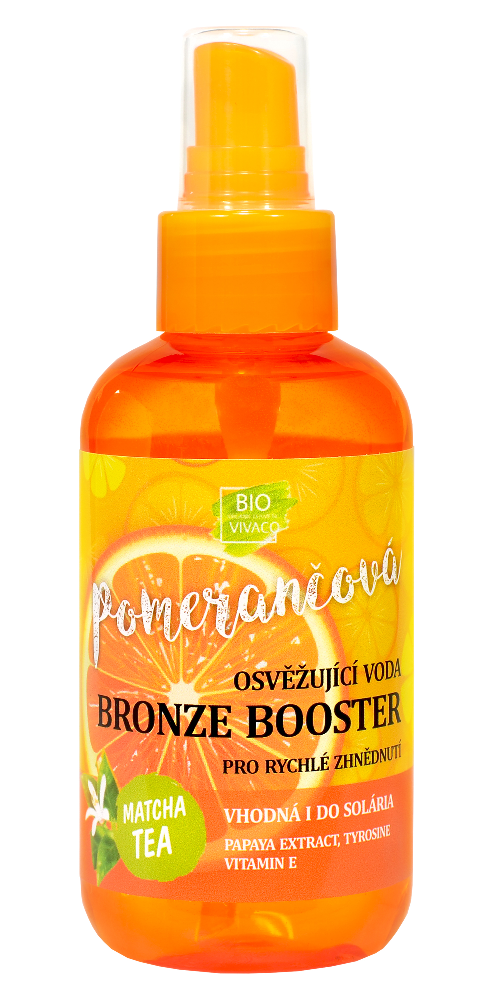 Vivaco Pomerančová osvěžující voda Bronze Booster BIO 150ml