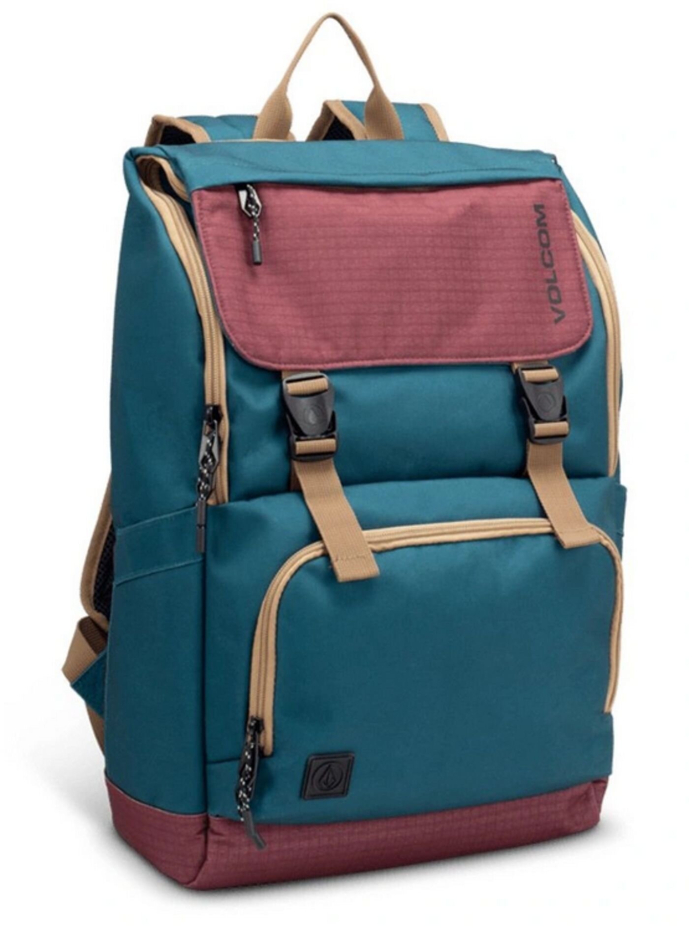 Volcom batoh Charter Fold Over Merlot 20 L | Červená | Objem 20 L