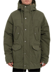 Volcom pánská bunda Starget 5K Parka Military | Maskáč | Velikost M