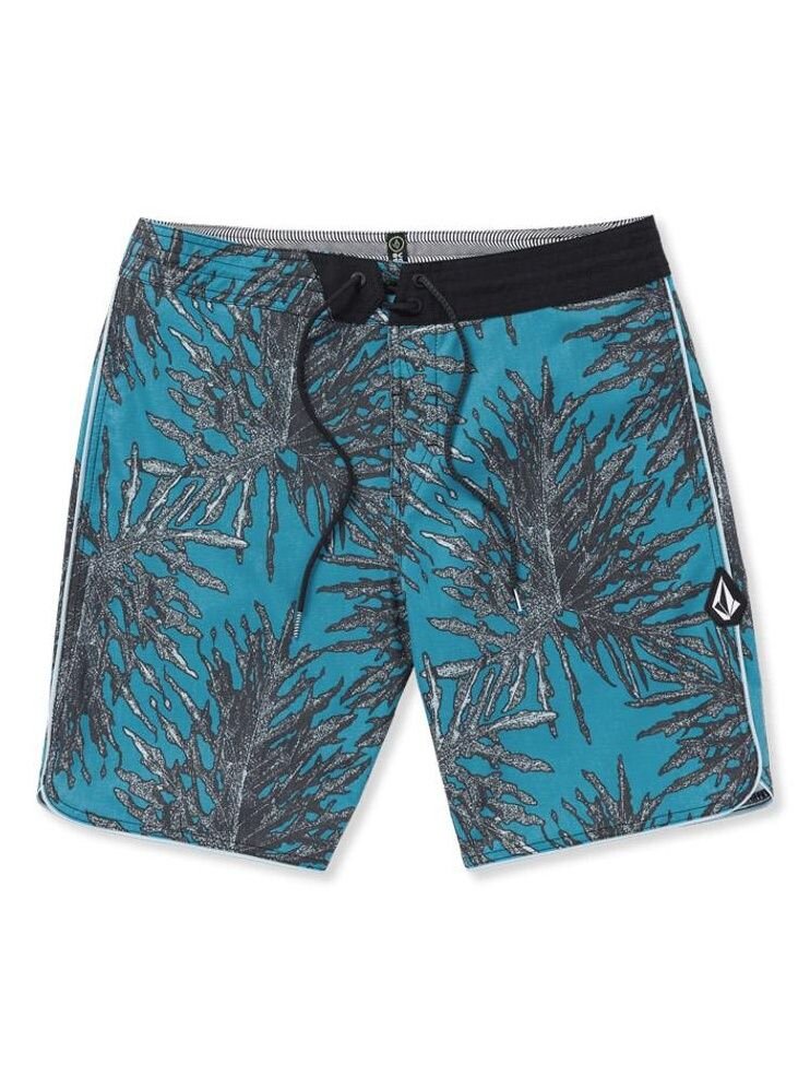 Volcom pánské plavky Beeg Leef Stoney 19 Tidal Blue | Černá | Velikost 34