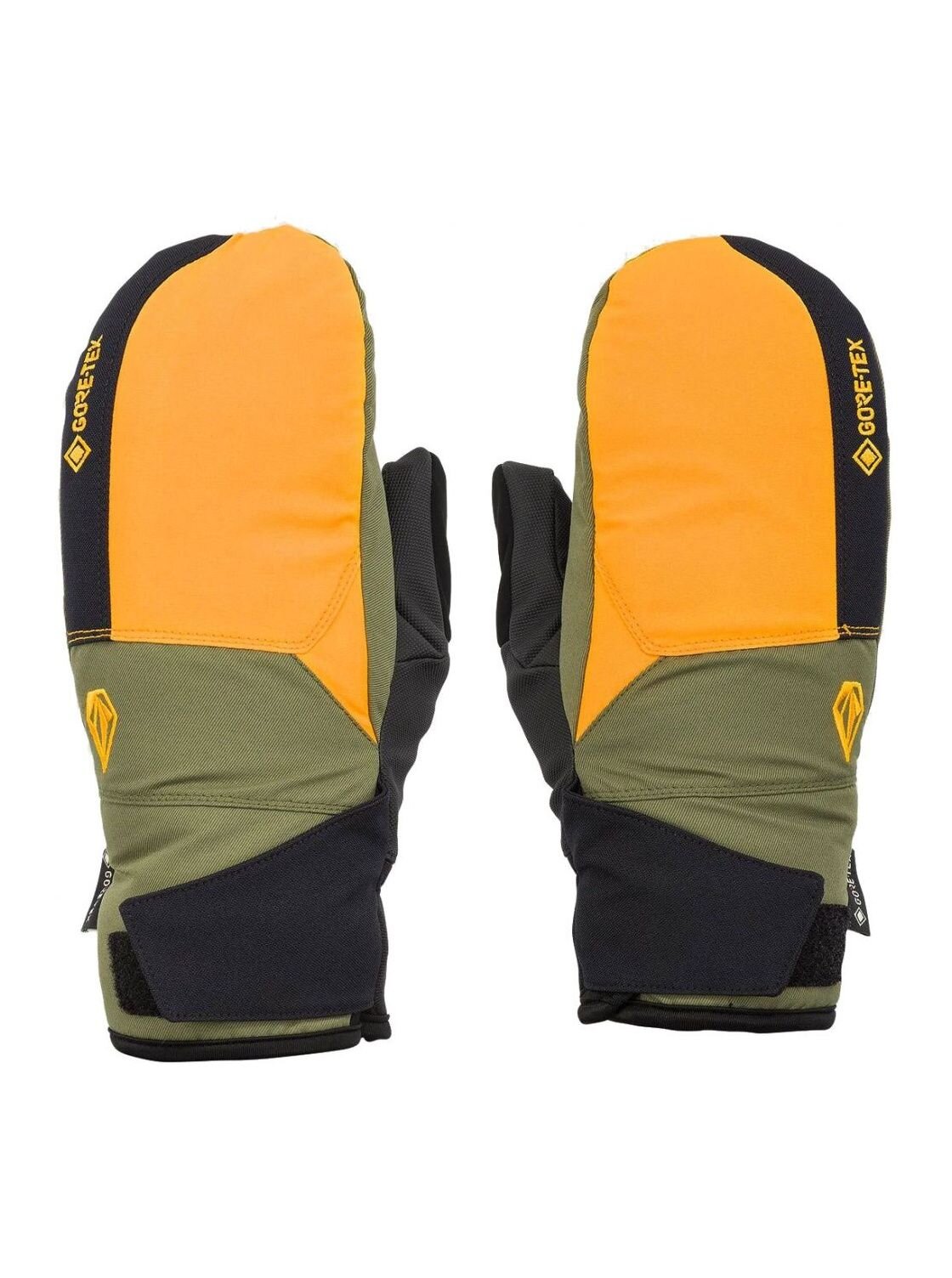 Volcom pánské rukavice Stay Dry Gore-Tex Mitt Gold | Zlatá | Velikost L