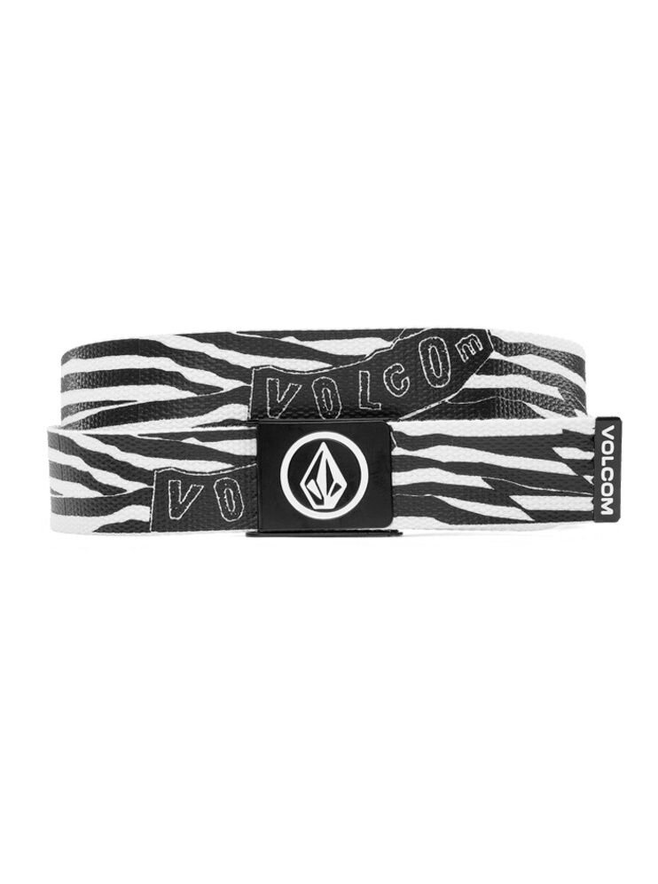 Volcom pásek Circle Web Off White | Černá | Velikost One Size | 100% bavlna