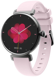 Wotchi AMOLED Smartwatch DM70 – Black - Pink