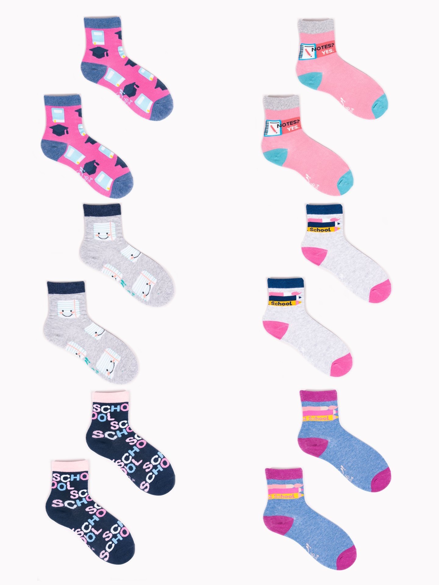 Yoclub Kids's 6Pack Socks SKA-0037G-AA00