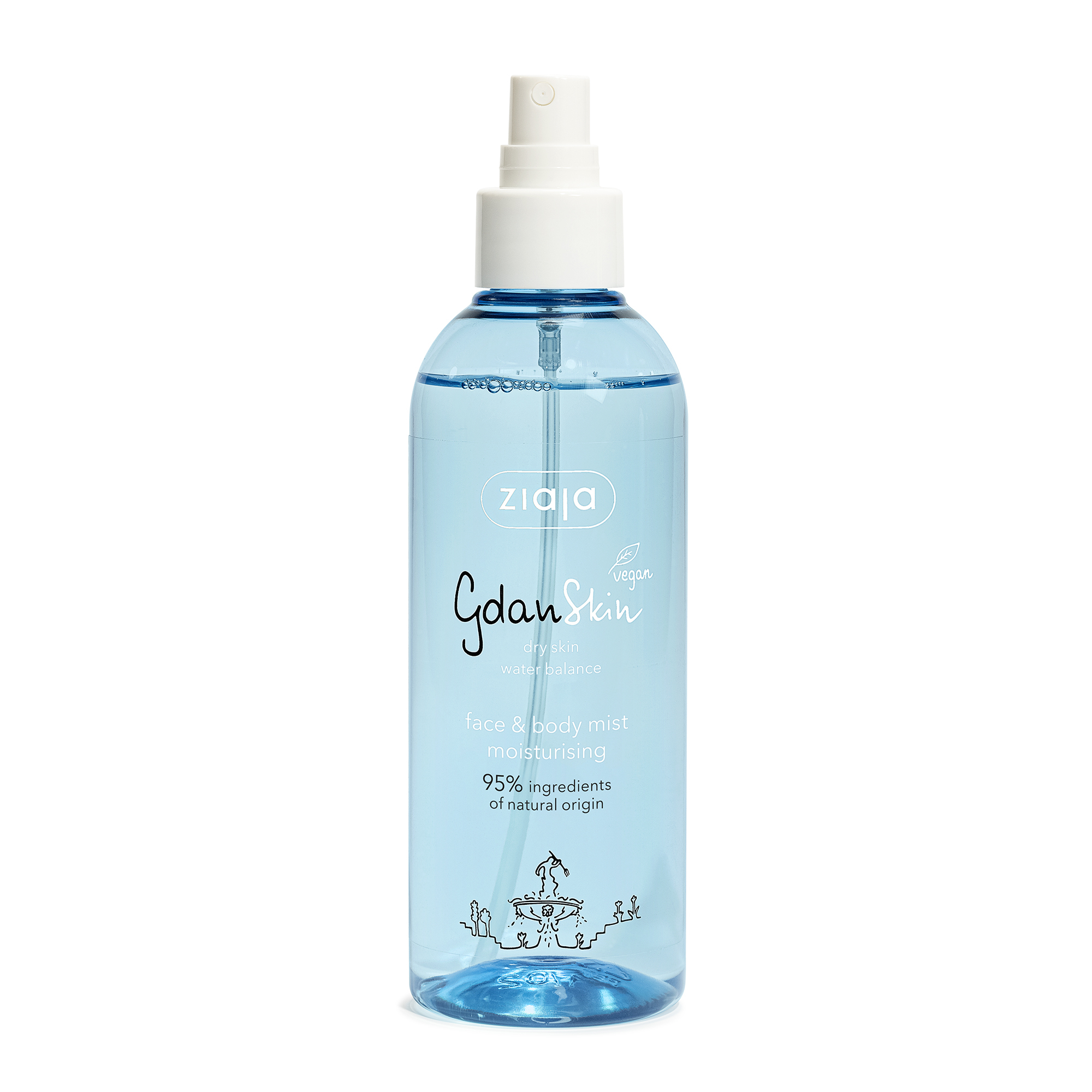 Ziaja Hydratační mlhovina na obličej a tělo GdanSkin (Face & Body Mist) 200 ml