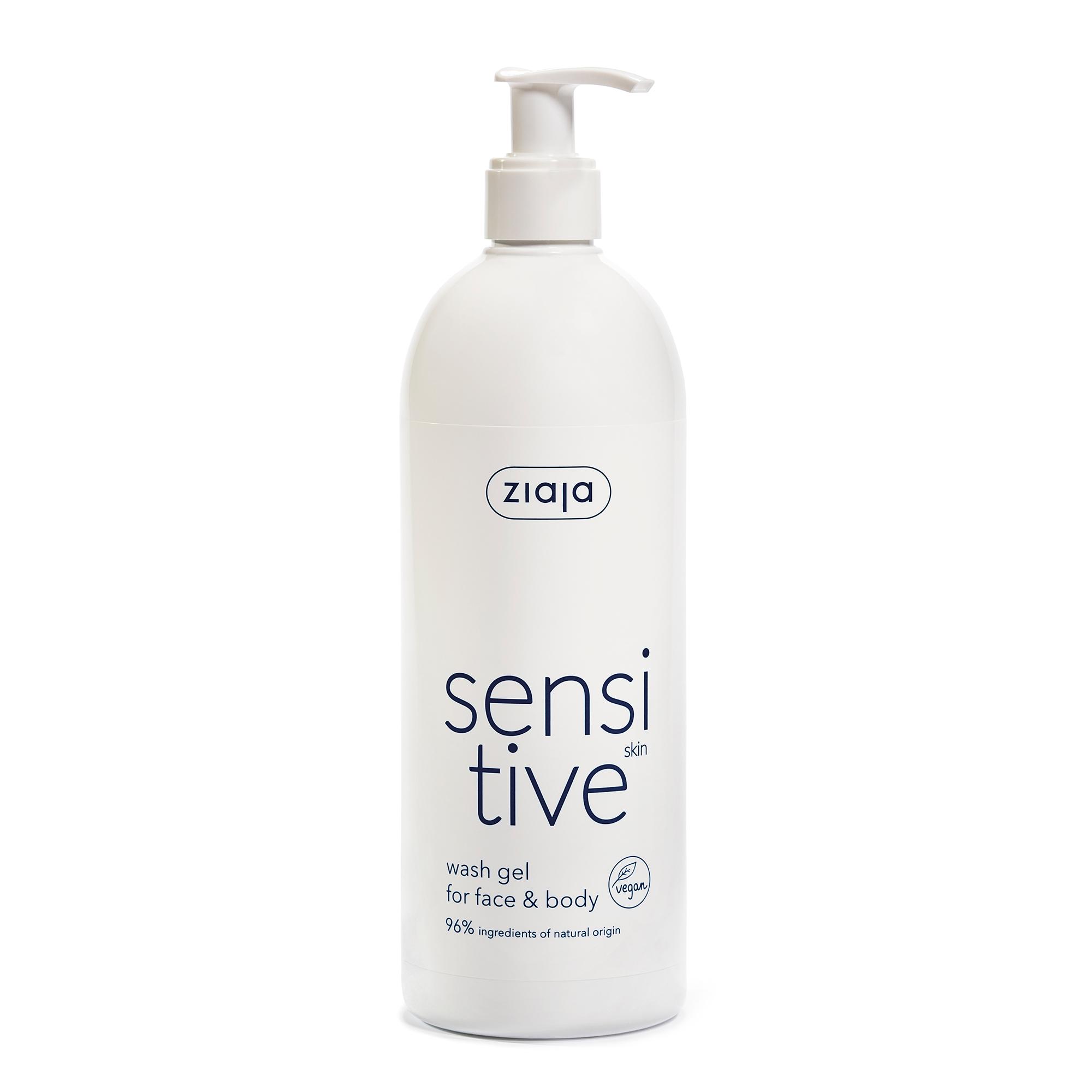 Ziaja Krémový mycí gel na obličej a tělo Sensitive (Face & Body Wash Gel) 400 ml